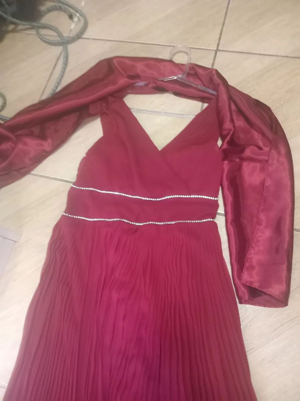 Vestido de festa bordô - Foto 3