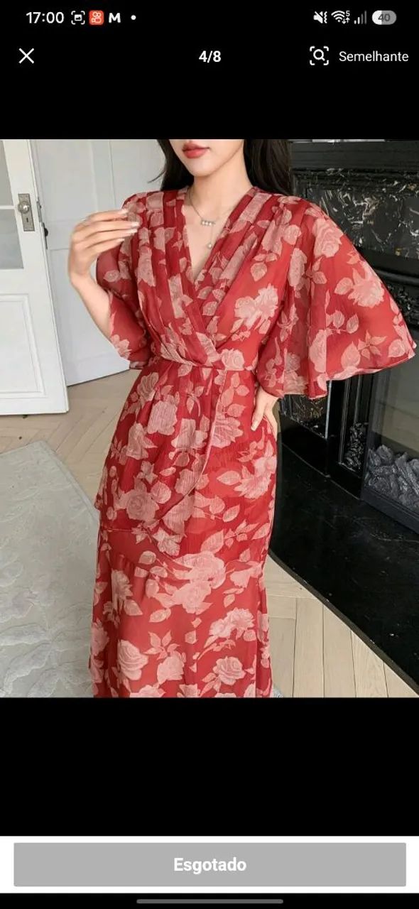 Dazy shein vestido vermelho novo - Foto 3