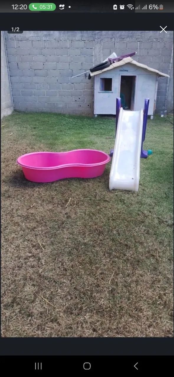 Escorregador e piscina infantil - Foto 2