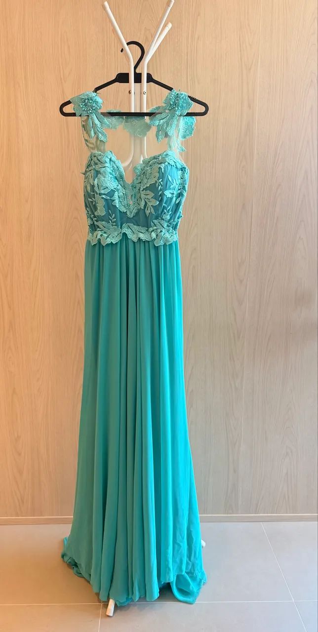 Vestidos de festa azul e tiffany - Foto 2