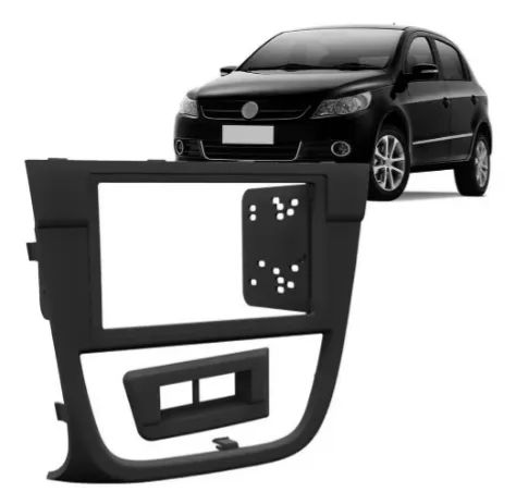 Moldura 2 Din Gol G5 Voyage Saveiro Som Dvd  Multimídia 7 Polegadas Painel - Foto 4