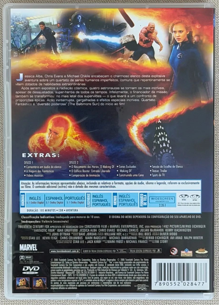 DVD Quarteto Fantástico (original) - Foto 2