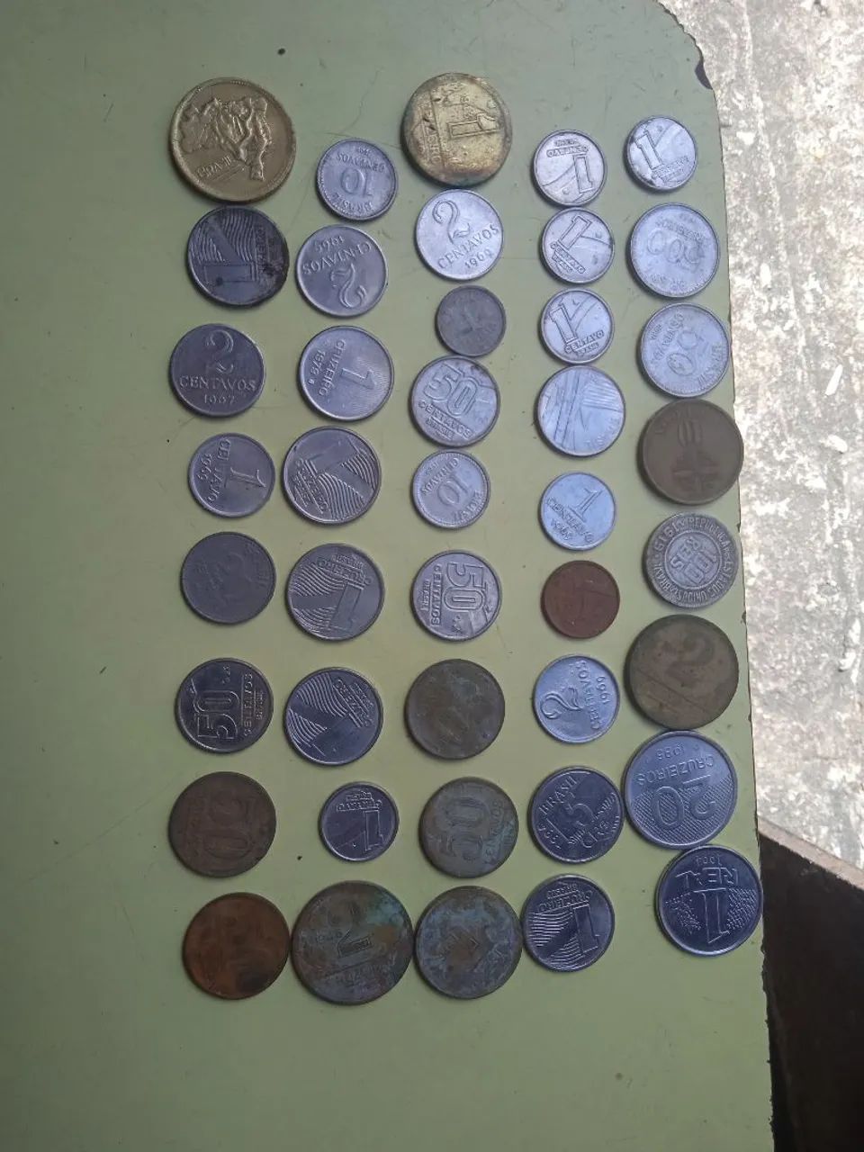 Lote de moedas antigas 