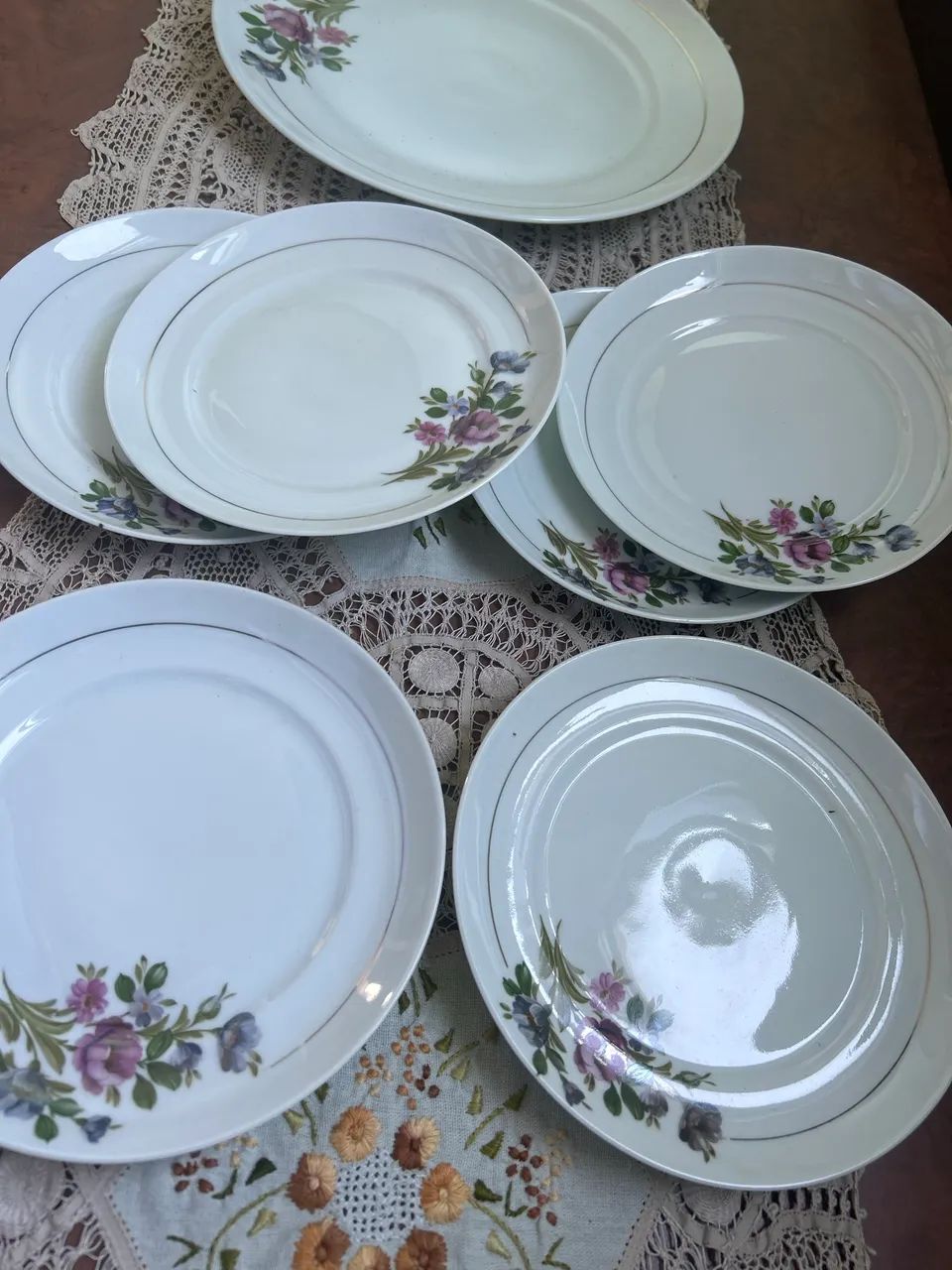Conjunto para bolo porcelana Schmidt