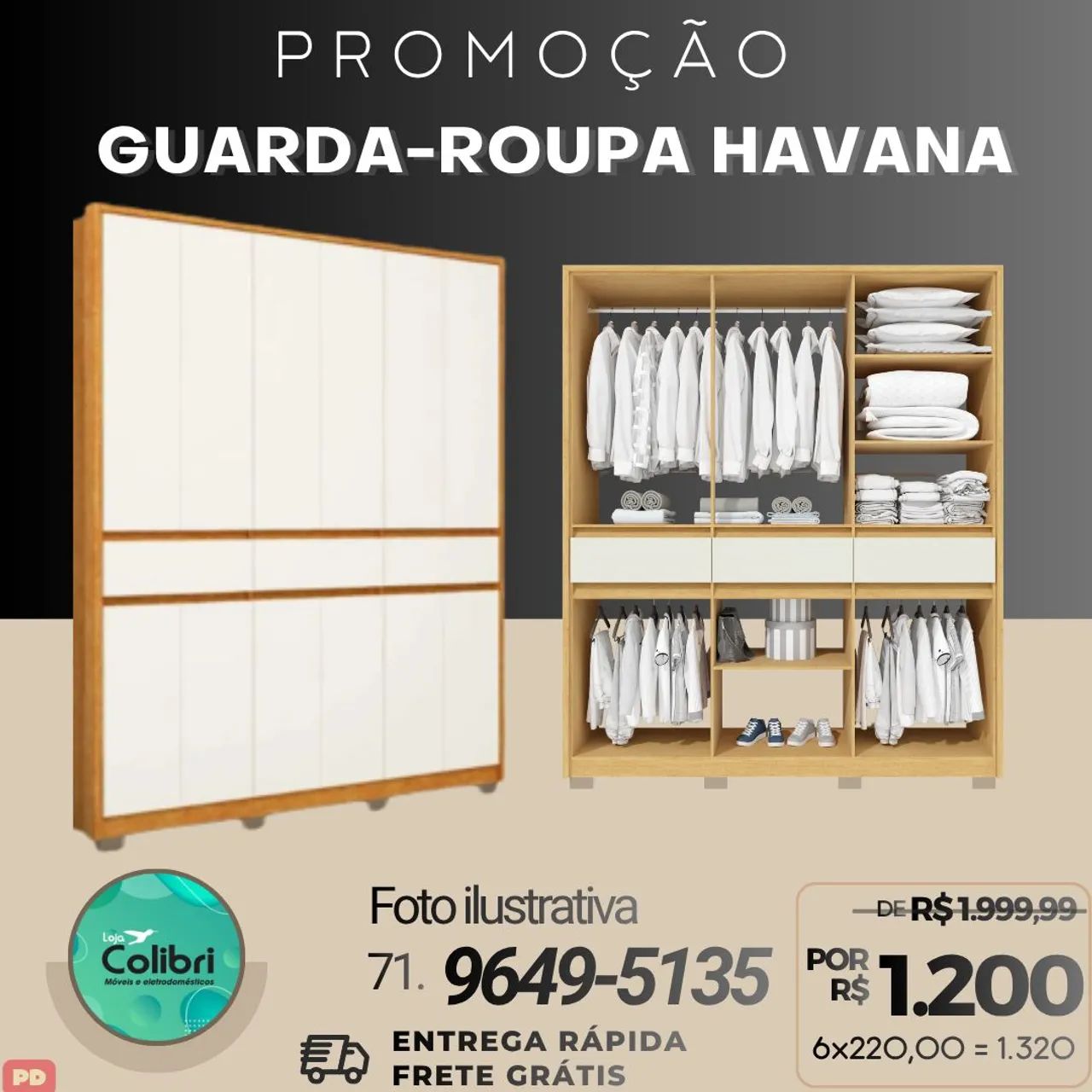 Guarda Roupa Casal  - Foto 5