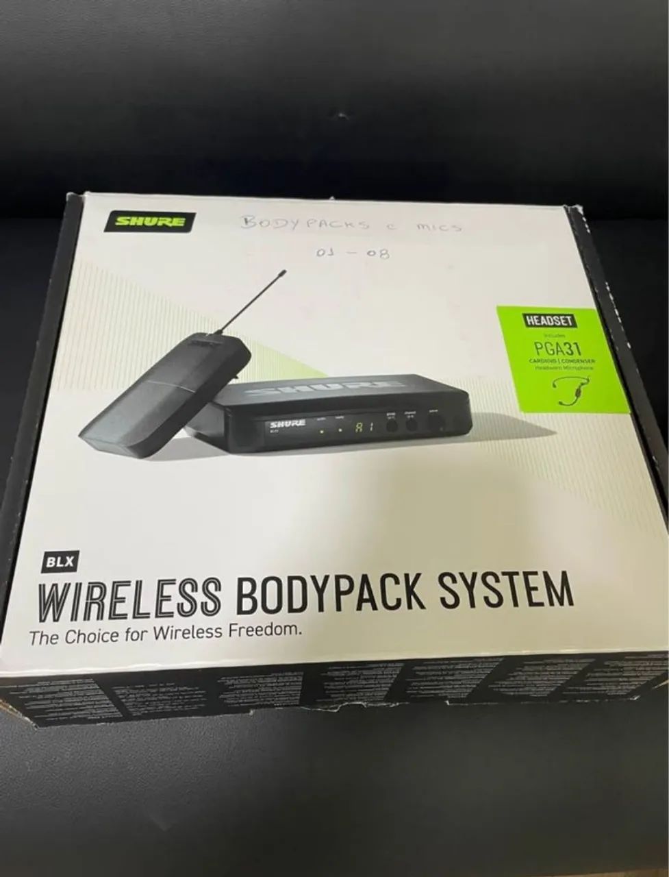 Microfone Headset shure 