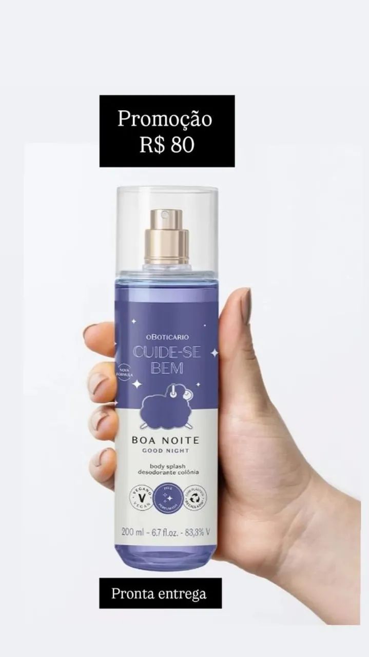 Body Splash Boa noite O Boticário 