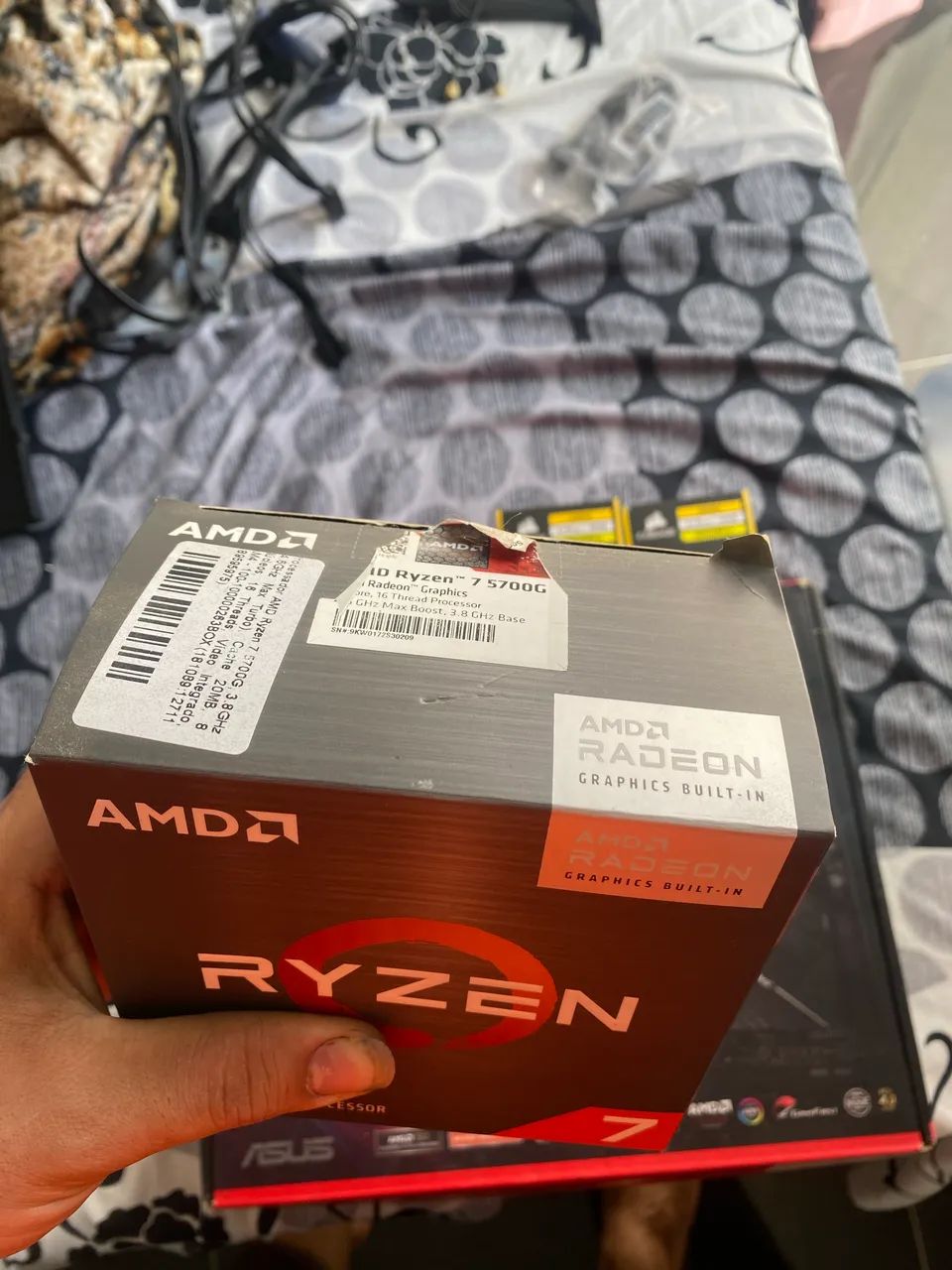 Processador Ryzen 7 5700G + Caixa + cooler  - Foto 2
