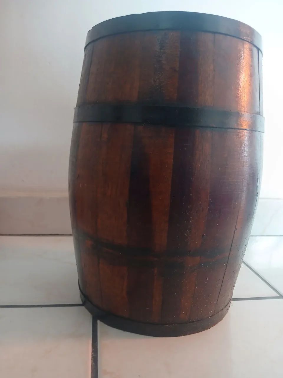 Barril de madeira Rústico antigo 20L - Foto 3