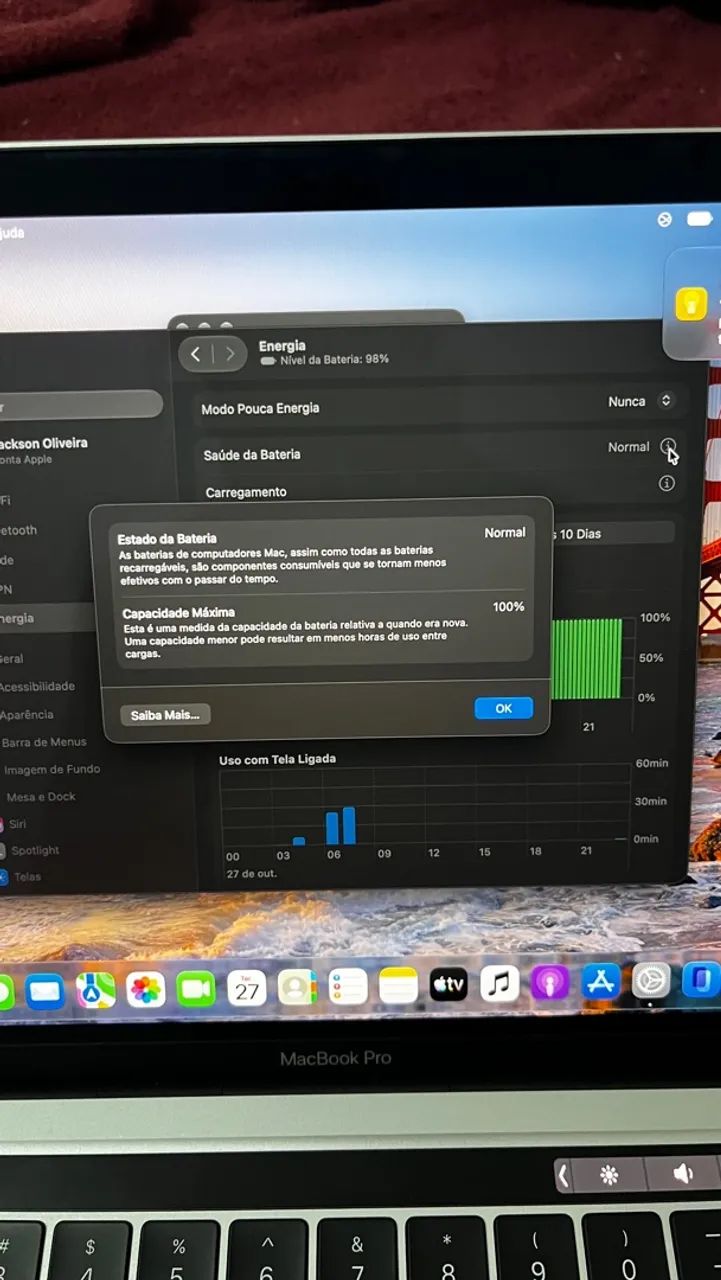 MacBook Pro 13" M1 (TouchBar), prata, 8 GB/256 - Foto 4
