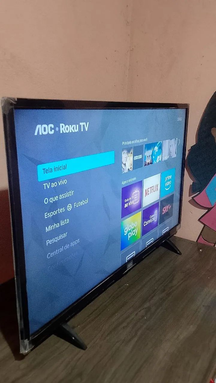 Tv AOC 32 polegadas smart nova e completa  - Foto 2