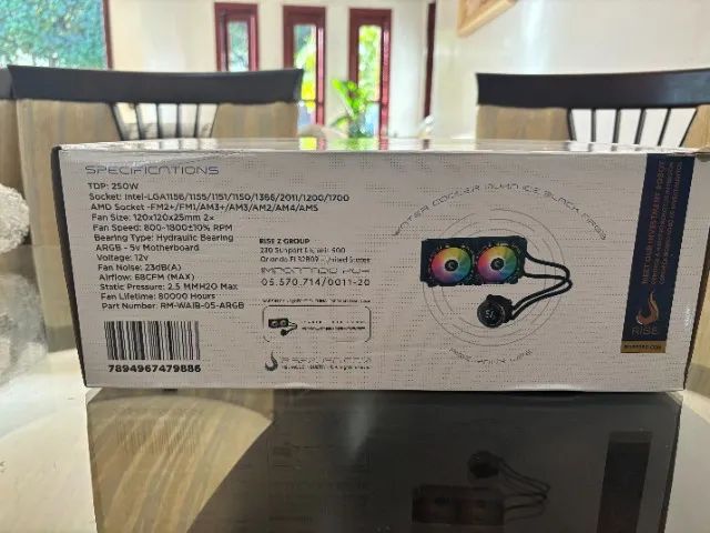 WaterCooler RiseMode Aura Ice Black 240mm RGB - Foto 3