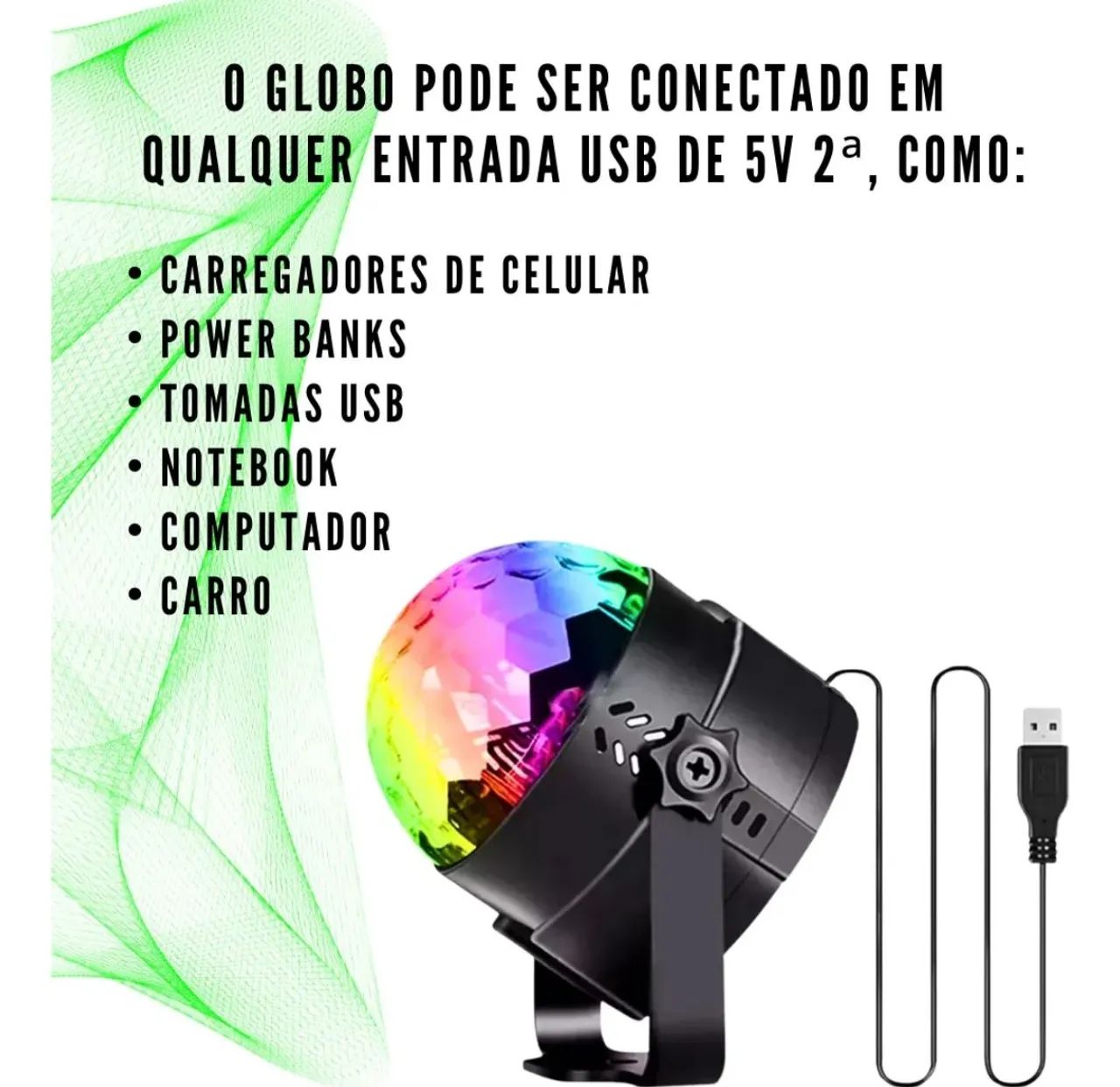 Mini globo com LED  - Foto 2