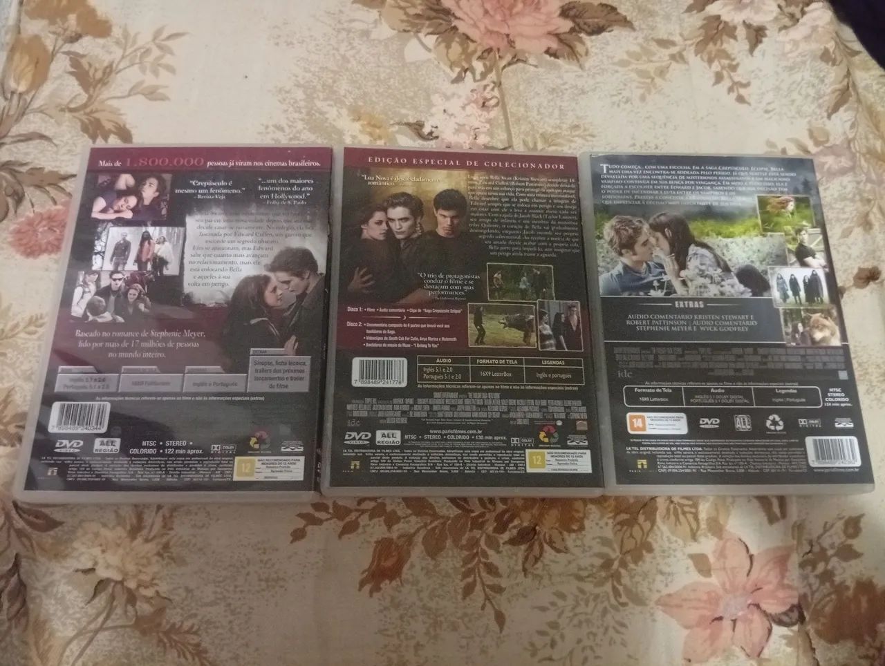 Lote 3 DVDs: Saga Crepúsculo (Crepúsculo, Lua Nova, Eclipse) - Foto 2