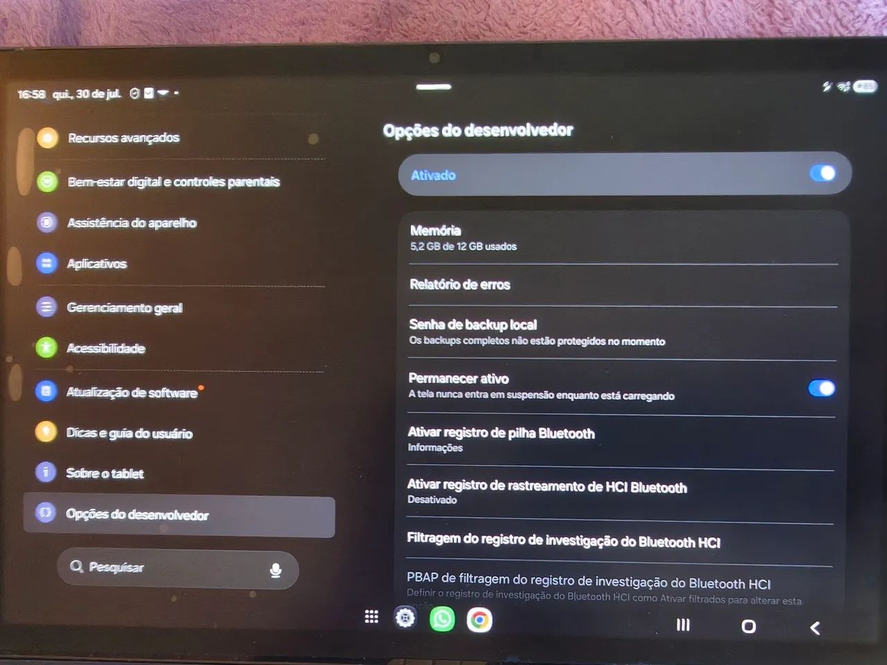 Tablet Samsung S9 com 12 GB de RAM e 256 HD de memória . - Foto 5