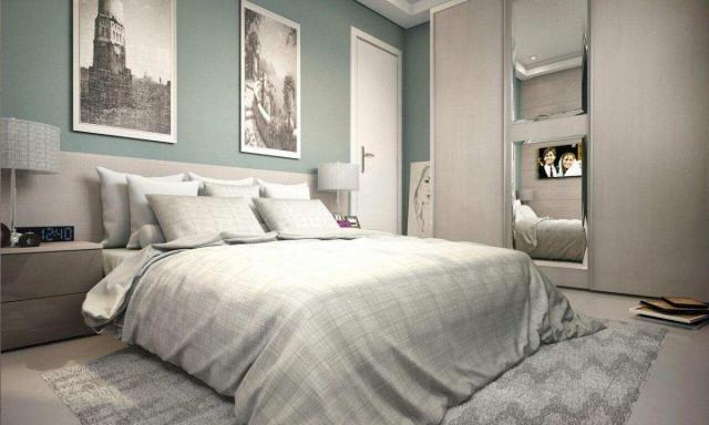 Apartamento com 2 dormitórios à venda, 58 m² por R$ 299.700,00 - Canto do Forte - Praia Gr - Foto 2