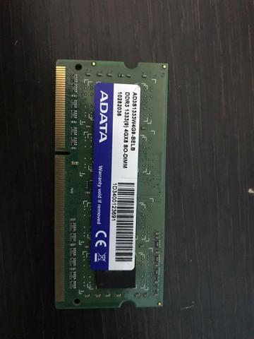 Memoria ddr3 4gb para notebook