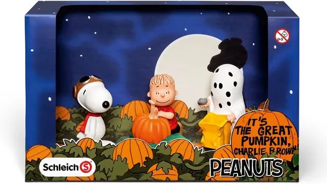 Charlie Brown E Snoopy Halloween Scenery Pack Schleich