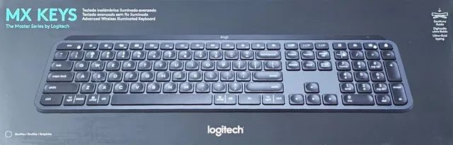 Logitech MX Keys - Teclado sem fio com Iluminação Inteligente, Conexão USB Unifying