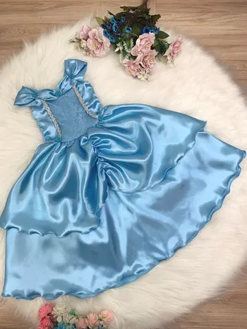 Vestido Fantasia Cinderela, Roupa Infantil para Menina Yamp! Usado  87823557