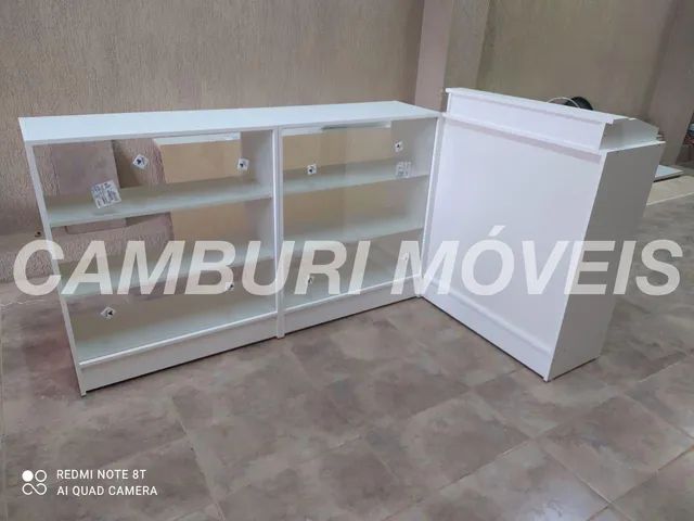BALCÃO VITRINE CAIXA FECHADO - NOVO - ENTREGA RÁPIDA  - Foto 3