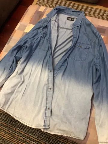 Camisa manga longa jeans - Foto 2