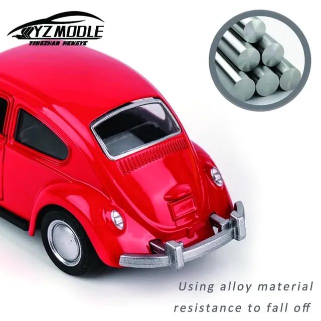 Fusca Retro Miniatura - 1:36 Coleção  - Foto 4