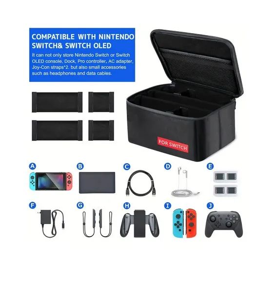 Leia o anúncio Kit de acessórios para Nintendo Switch tudo novo