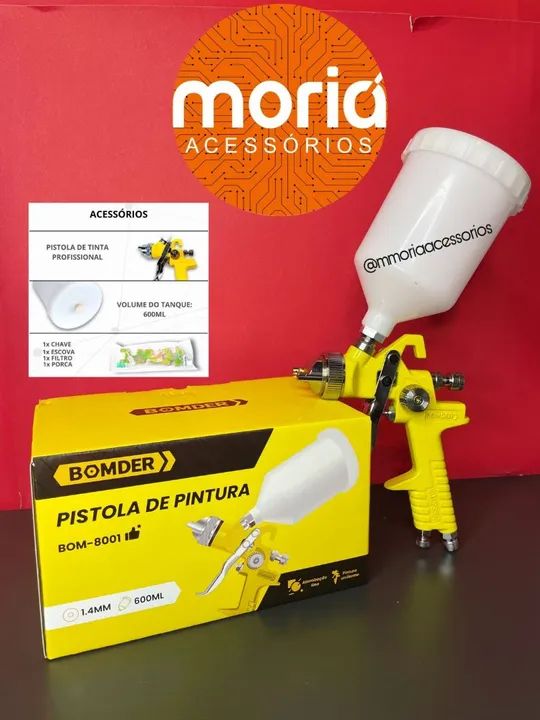 Pistola de Pintura Profissional 600ml -BOMDER
