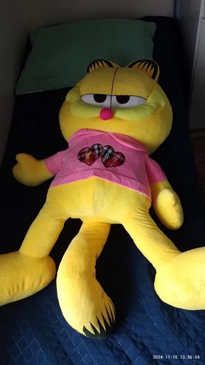 urso pelúcia Garfield 1 metro