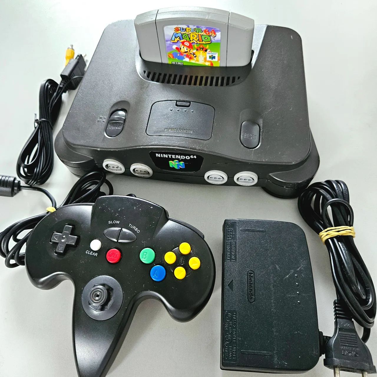 Nintendo 64 in offers Black with Controller and Super Mario 64