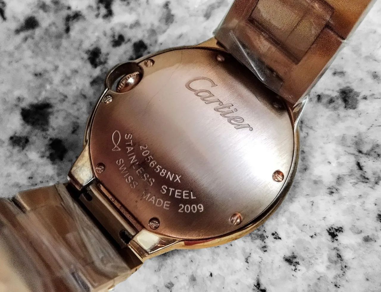 Relógio Cartier Ballon Blue Dourado Acessórios Vila Talarico