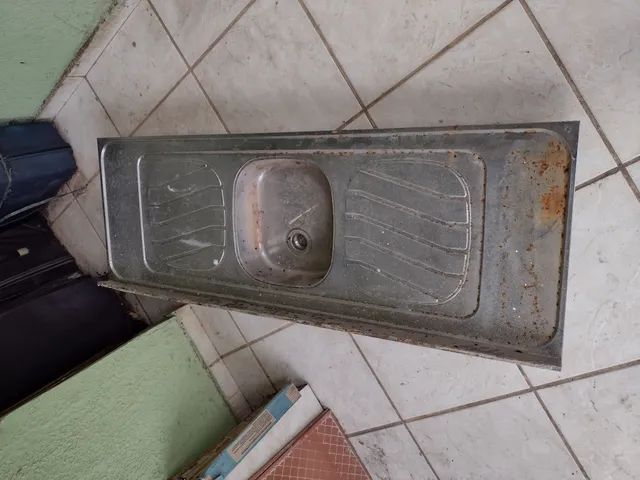 Pia metal 1,50x 0,70 usada, bom estado  - Foto 3