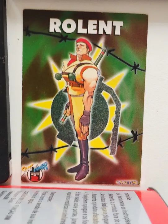 Rolento Card Capcom super street Fighter 2 Anos 90 Arcade.