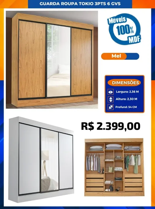 Guarda Roupa Tokio
