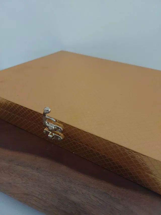 Belíssimo faqueiro vintage aço nobre filetado dourado resistente  - Foto 3