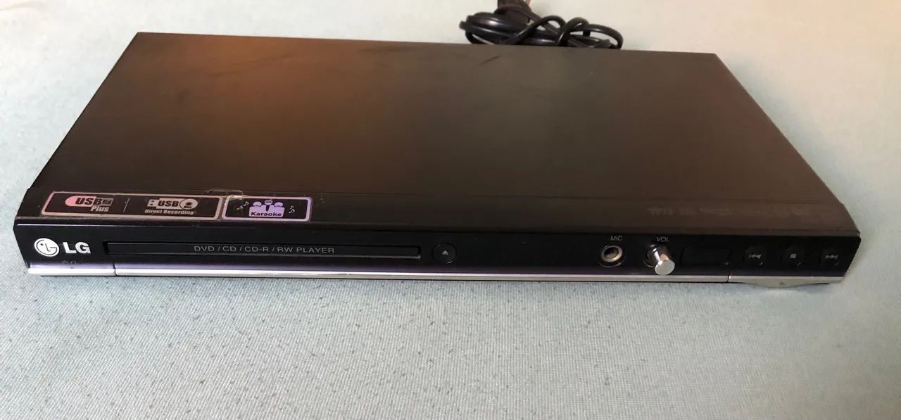 Dvd/cd Player LG Dv457 Usb Rec Karaokê Mp3 Bivolt Preto - Foto 6