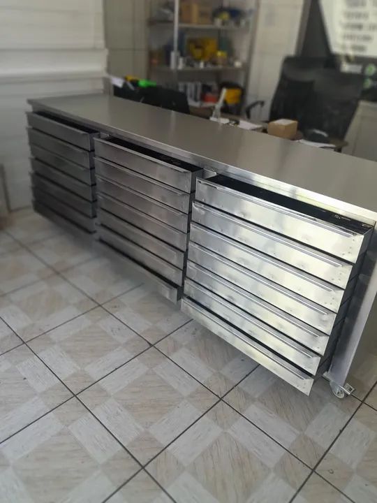 Gaveteiro Pizzaria Inox!