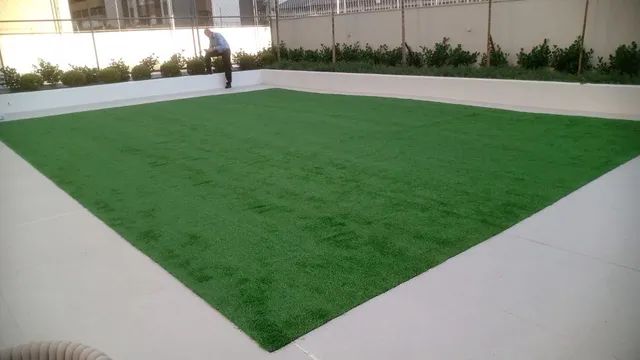 Grama sintética 12 mm jardim  - Foto 3