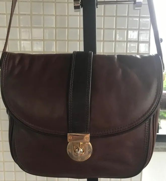 bolsa de couro  editar legítimo argentino - Foto 2