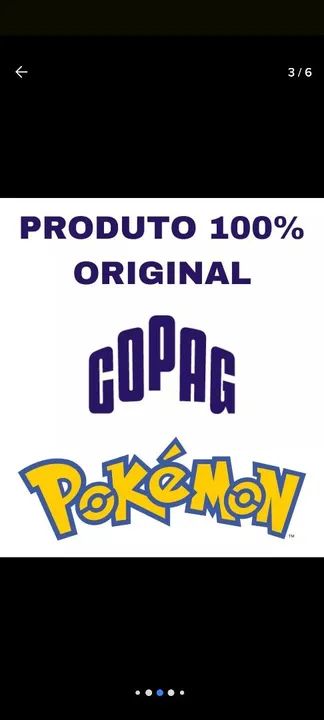 100 Cartas Pokémon com 15 Cartas Brilhantes - Original Copag - Foto 3