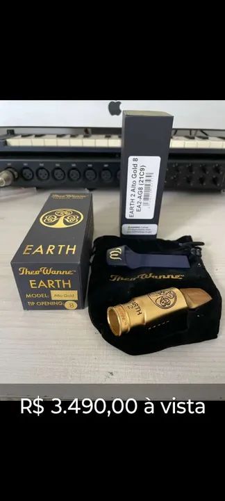 Boquilha para Sax Alto Theo Wanne Earth 8 Sax Alto - Foto 3