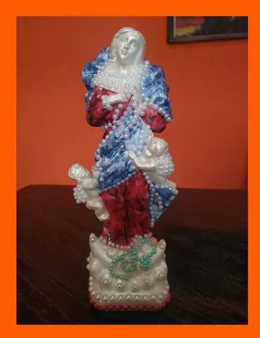 Imagens de Gesso Decoradas Artesanais - Foto 3