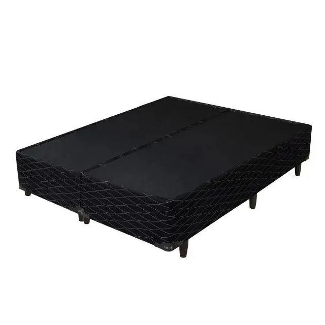 Base queen Suede Preto novo