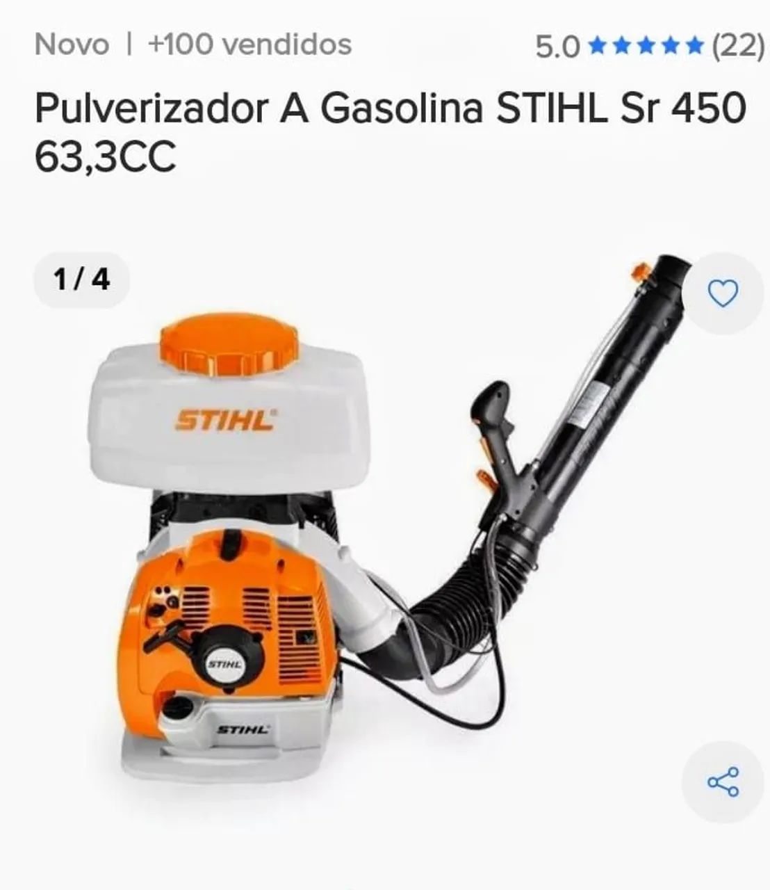 Pulverizador a gasolina stihl 
