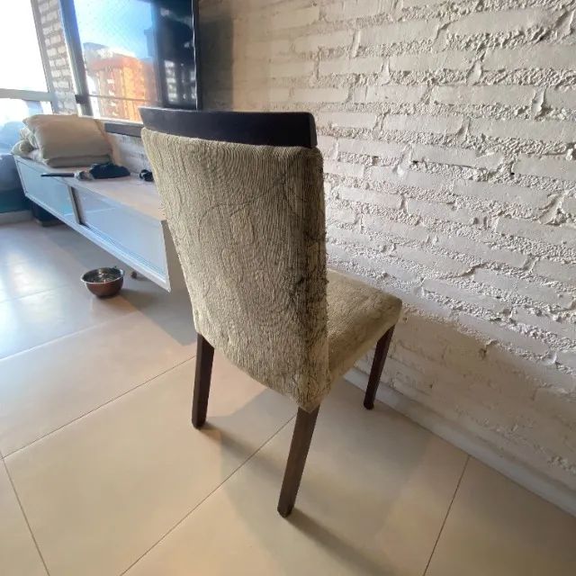 C355 Cadeira usada com problema precisa de restauração para sala cozinha mesa  - Foto 5