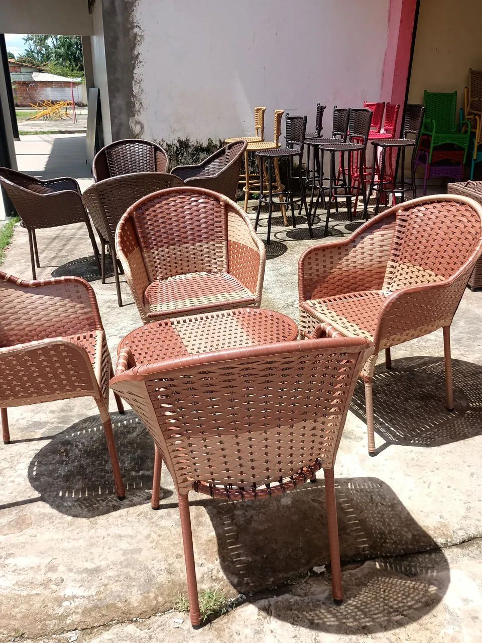 Jogo de Poltronas em vime 5 peças valor $1100 - Foto 5