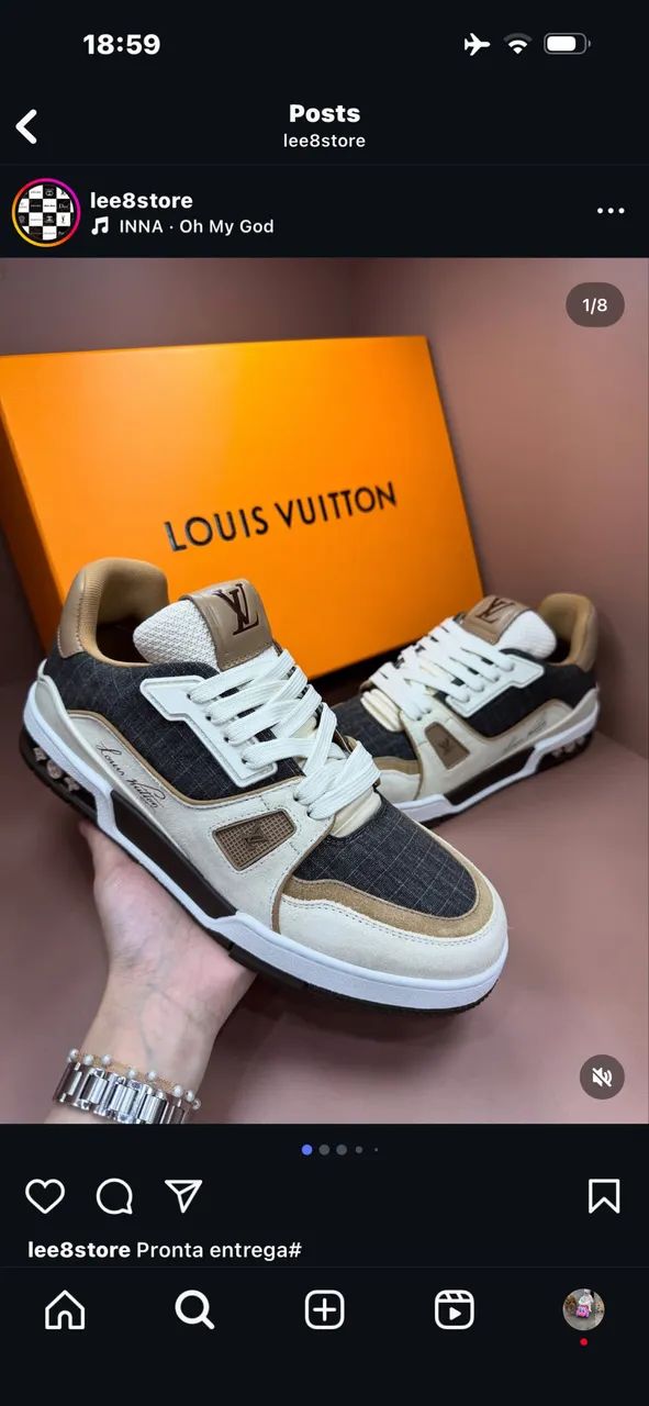 Tênis Louis vuitton lançamento 