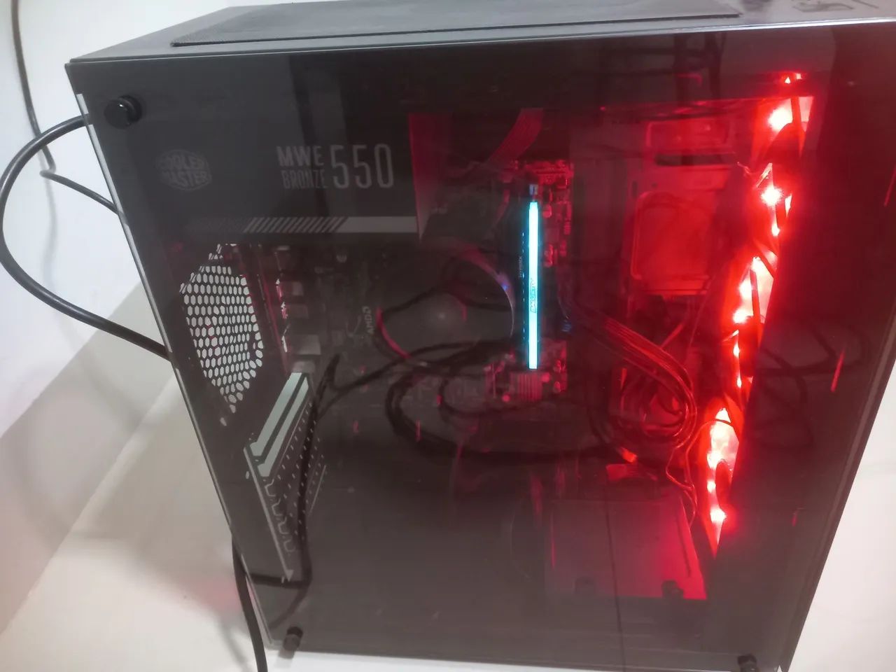 PC Gamer com LED RGB Vermelho - Foto 2