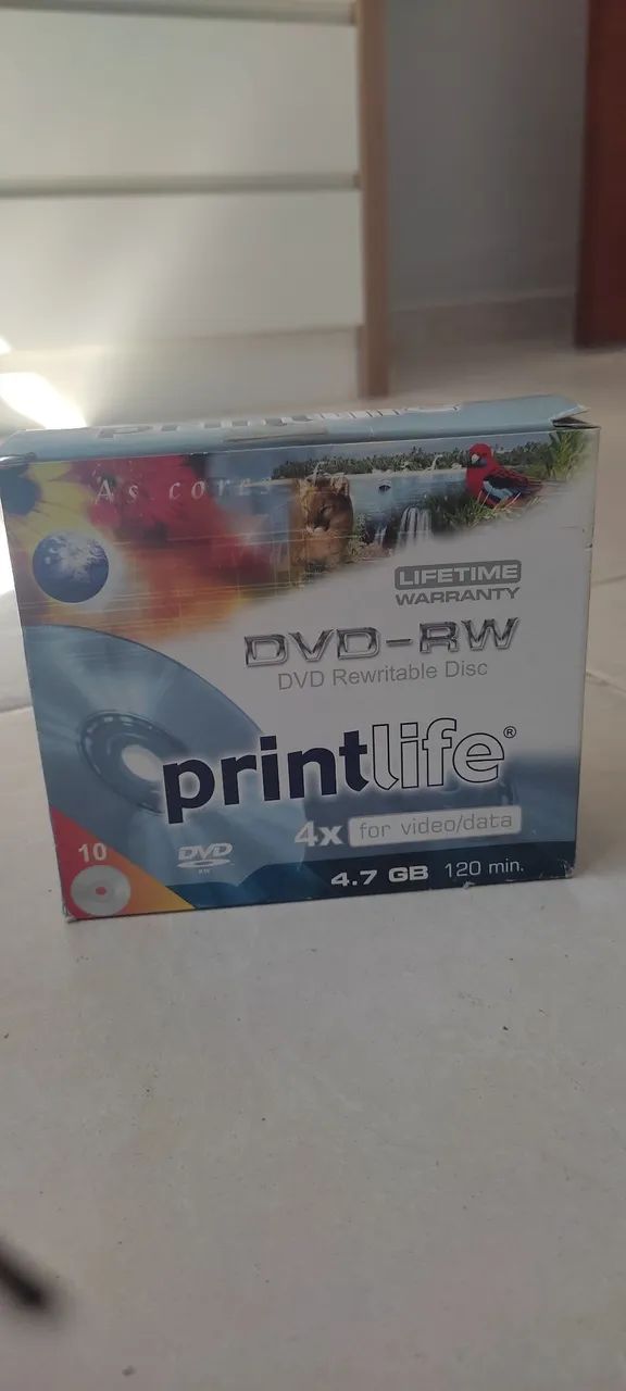 DVD's e CD's mídia virgem.